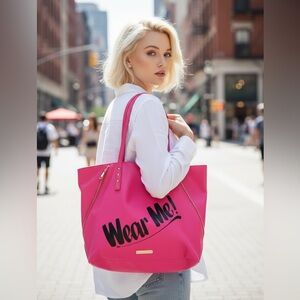 NWOT Hot Pink Juicy Couture “Wear Me” Tote Bag